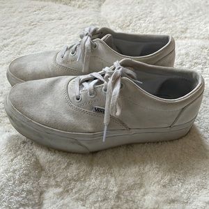 Platform white vans